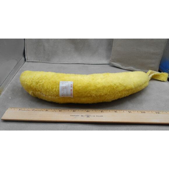 Vintage 1989 Shalom Toy Co Plush Banana Happy Face 12" - Picture 6 of 8
